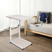 YUNRUX Mobile Side Table Sofa Table Height Adjustable Coffee Table Laptop Table+Wheels Side Table Bed Laptop Table Computer Table Height Adjustable