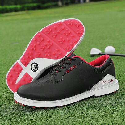 Men's Golf Shoes, Breathable, Lightweight, Spikeless, Casual Style