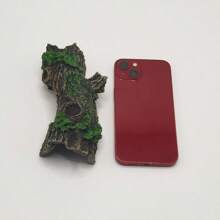 Resin Hollow Tree Stump Cave Ornament For Fish Tank, Reptile Hideaway Habitat Decor, Aquatic Animal Shelter Accessory