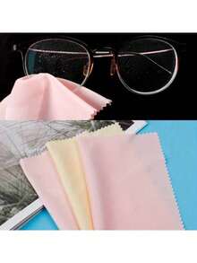 5/10/30/50pcs Thick Microfiber Cloth - Streak-Free & Lint-Free For Sunglasses, Glasses, Phones, Camera Lenses, Laptop Screens, Random Colors, Back To School Gear, Travel, Camping, Everyday Use