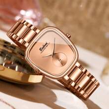 POEDAGAR Brand Women's Luxury Watch Waterproof Stainless Steel Oval Egg High Quality Women's Watch Elegant Women's Watch 50M Waterproof Imported Automatic Quartz Movement From Japan Long Life Battery Valentine's Gift Birthday Girl Mother Sisters Back To School Essentials - Multicolor - View 9