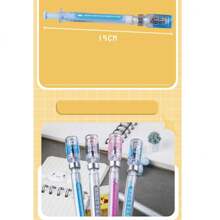 6 Farben, zufälliger Nadel-Röhren-Formstift, 0,38 mm kreative Simulation Nadel-Röhren-Form Schülerspaß Stift, Medizinisches Personal Unterschrift Schreiben Gelstift, Stift, Bürobedarf, Stifte