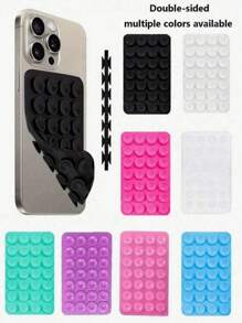 كأس شفط سيليكون مضاد للانزلاق للهاتف، 28 كأس شفط سيليكون الجانب لاصقة ذاتيًا، ملصق مضاد للانزلاق للهاتف المحمول، كأس شفط للبطارية المحمولة بجانب واحد، غطاء حماية للهاتف المحمول، كأس شفط ثمانية الجوانب لجسم القارب، حامل للهاتف المحمول، هاتف محمول، ضروريات السفر، ريال، منزل.