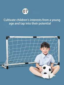 2025 Top Selling Portable Foldable Indoor/Outdoor Children Football/Soccer Goal Frame Set, Toys For Boys & Girls