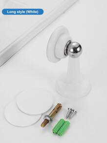 2pcs/Set Soft Magnetic Door Stop - Easy Installation, Adhesive Mounting | No Drilling, Suitable For Home & Office