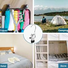 20pcs Pants Hangers With Clips, Jeans Hangers, Sock Clips, Metal Hanging Clips With Rubber Coating, Space-Saving Hangers For Closet Organization And Storage Of Shorts, Hats - Multicolor - View 3