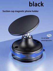 2025 Nouveau support de téléphone portable en alliage d'aluminium à rotation à 360° avec attraction magnétique et ventouse à vide. Nouveau design pliable avec réglage à plage complète et multi-angles pour une utilisation pratique à une main dans le véhicule, sur le bureau ou au mur.