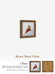 XXBANZHUAN 多种尺寸方形相框：30x30厘米/25x25厘米/20x20厘米/15x15厘米/13x13厘米/10x10厘米 | 6种现代饰面（哑光黑/浅木色/棕色/金色/白橡木色/米色） | 防碎高清亚克力玻璃，配有锯齿挂钩，方便墙面安装 | 适用于家居、办公室墙面和桌面展示 | 婚礼、生日、乔迁之喜的独特礼物