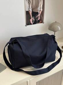 大容量轻便运动瑜伽背包，防水健身包，干湿分离，适合上学、旅行、通勤旅行必需品假日度假包行李箱旅行包女士 - 藍色 - 查看 7