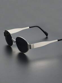 1/4件装金属几何全框经典时尚眼镜，适合返校、音乐节、海滩派对、钓鱼、驾驶、高尔夫等场合。 - 彩色 - 查看 6