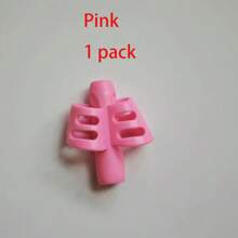 1 pièce/2 pièces Outil d'écriture à double prise en silicone, correcteur de posture d'écriture, prise de stylo en silicone souple et colorée pour enfants, étudiants, dispositif de correction de la posture d'écriture, protecteur de doigt