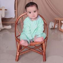 Cozy Green Fleece Jumpsuit With Zipper Warm Cold Weather Clothes For Baby RN To GG Soft Winter - Green - View 5