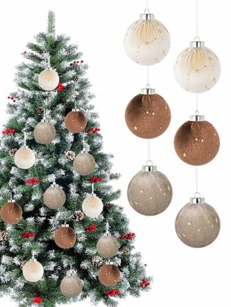 15 件圣诞球装饰物，适用于圣诞树装饰挂球，防碎圣诞装饰物小玩意装饰球套装，适用于圣诞树、婚礼、生日派对、节日家居装饰、万圣节、感恩节、圣诞派对