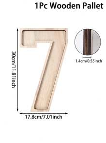 1Pc Wooden Birthday Digital Shaped Serving Tray Including Number 0-9,Class Of 2025 Wooden Pallet,Snack Tray,Jewelry Storage Tray,Fruit Tray,Congrats Grad Party Decor,Anniversary Decorations,18th/21th/30th/40th/50th/60th/70th Birthday Party Supplies,Candy Dessert Wooden Tray,Wedding Decor,Bridal Shower Favors,Babyshower Gender Reveal Party Supplies,Holiday Party Decor,Home Decor,Kitchen Decor,Table Decor,Afternoon Tea Supplies