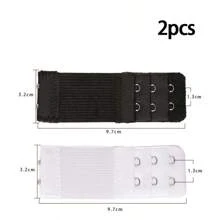 2/3pcs Bra Extender 2Hook3Row, Elongated, Underwear Accessories,Elastic, Adjustable, Underwear Extension Buckle, Bra Extension Buckle, Breasted Bra Back Buckle