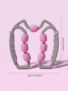 1 pieza Herramienta de masaje corporal, Rodillo de pierna de 7 ruedas, Rodillo de pierna de anillo de 7 ruedas, Rodillo de pantorrilla grande y pequeño, Masajeador de piernas, Rodillo de espuma para relajación muscular, Bastón de masaje, Escuela, Vuelta al cole, Viaje, Artículos esenciales de viaje, Artículos esenciales para el hogar, Spa, Herramienta de masaje, Masaje, Masajeador, Spa