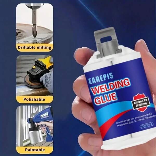 Magic Metal Cast Iron Repair Paste - Kit, Miracle Welding Adhesive - Suitable For Repairing And Bonding Metal Parts With Cracks And Defects, Sealing Leaks, Automotive Repair, Etc. High Temperature Resistant Welding Adhesive Kit