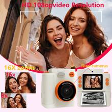2-In-1 Digital Camera And Printer, Instant Photo Printer - Prints Sticker Photos Instantly, 1080P Video Recording, 48MP High Resolution, Built-In Color Pens And Printing Paper, 1300mAh Rechargeable Battery, Great Gift For Birthday, Christmas, Holidays, Travel And Parties (Portable & Easy To Use), Toy Camera - ET-multicolor - View 10