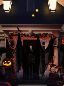 1pc Halloween Gauze Stretch Cobweb Black/ White/Red For Haunted Houses Halloween Party Scene Home Bar Haunted House Decor Horror Prop