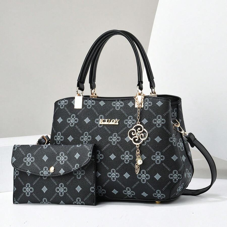 Women Top Handle Bags - 土黃色 - 查看 1