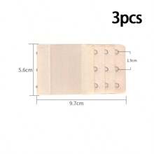 2/3pcs Bra Extender 2Hook3Row, Elongated, Underwear Accessories,Elastic, Adjustable, Underwear Extension Buckle, Bra Extension Buckle, Breasted Bra Back Buckle