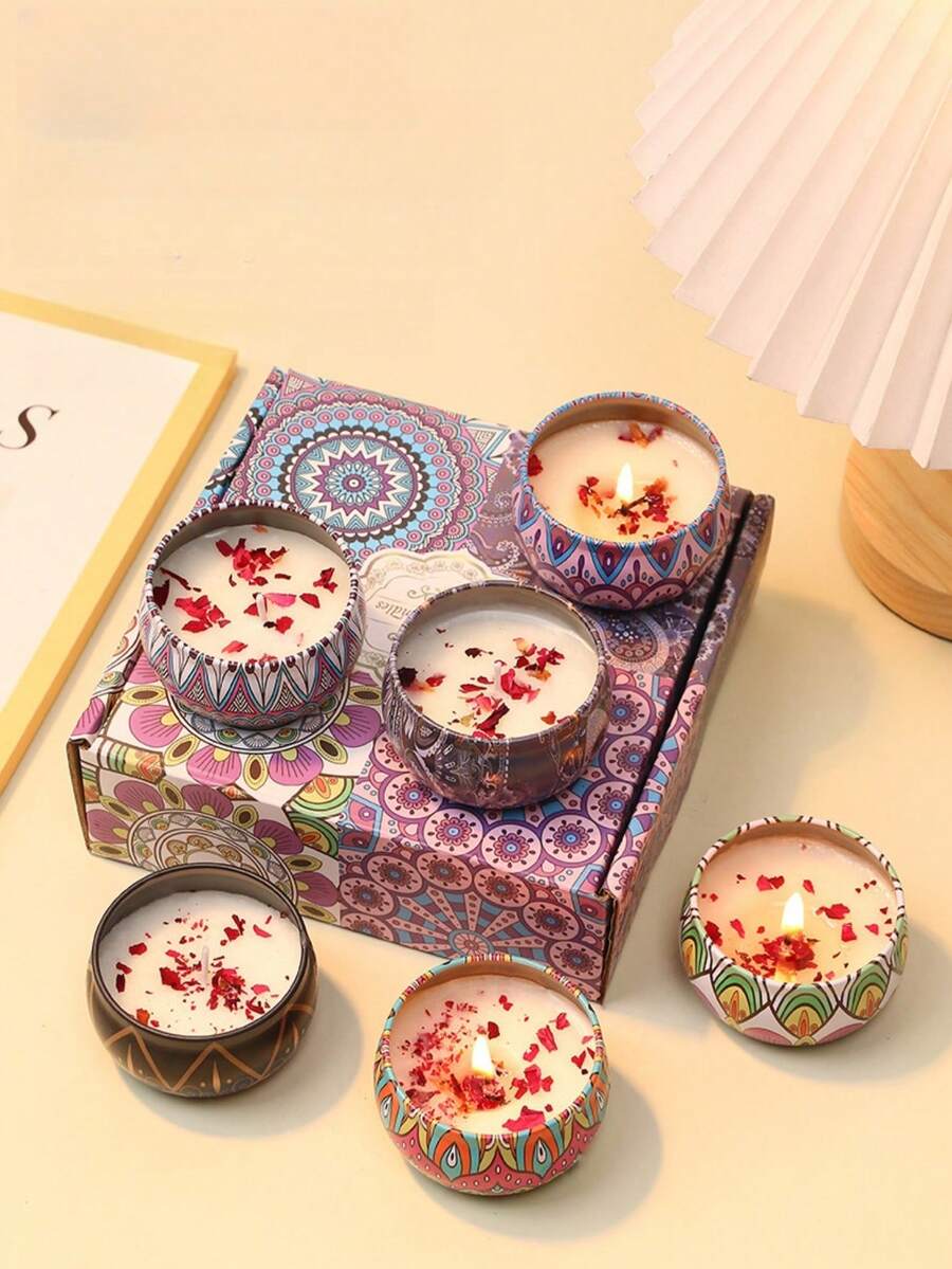 Aromatherapy Candle Set, Aromatherapy Candle Set, Aromatherapy Candle Gift Set,Homemade Soy Candle Cups,Suitable For Birthday, Valentine's Day Or Mother's Day,Wedding, Holidays And Occasions, Wedding Gifts, Aromatherapy Candles For Home, Candle Gifts For Men And Women, For Christmas, Valentine's Day And Yoga Bathroom, Home And Hotel Decoration, Christmas Decorations,Christmas Decor, Valentine's Day New Year Christmas Gift