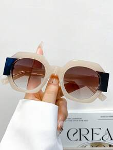 Kính thời trang gọng nhỏ, phối màu retro, bất đối xứng, kiểu dáng mới, thích hợp cho tiệc tùng, lễ hội, dạo phố, phong cách boho, thường ngày, đi biển, du lịch. Kính mắt trang trí dễ thương với hình dáng hình học. - Nhiều màu - Xem 13