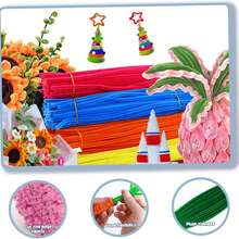 Bộ 300 que làm sạch ống màu xanh lá cây, que làm sạch ống mềm dẻo dài 11,8 inch, 3 màu xanh lá cây, que nhung mềm mại, vật tư và nguyên liệu thủ công cho các dự án nghệ thuật và thủ công. - Nhiều màu - Xem 12