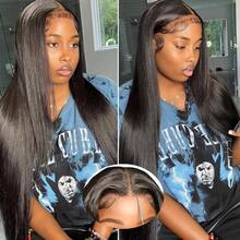 Bone Straig Invisi Strap 6x4 Closure Human Hair Lace Wig Pull Go Wigs With Elastic Drawstring 4x6 Glueless Wigs Human Hair For Women Brazilian Hair Wigs - Natural Black - 查看 8