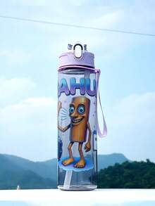 1pc Boy And Girl Summer Water Bottle Cartoon Animal Pattern, Kindergarten Cartoon Cute Sports Water Bottle - 800ml, Straw Cup, With Handle, Leak-Proof, Shock-Resistant, Portable - Suitable For Travel, Outdoor Activities, And Student Use - Perfect For Children's Day And Graduation Season, The Best Gift For Children - Multicolor - View 10