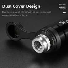 مضخة دراجة صغيرة WEST BIKING 130 رطل/بوصة مربعة، اكسسوارات دراجة صغيرة 1 مضخة هواء يدوية محمولة من سبيكة الألومنيوم خفيفة الوزن وقوية، مناسبة للدراجات الهوائية الخارجية، تنفخ الإطارات بسرعة للدراجات الهوائية الطرقية والجبلية، إلخ. مضخة هواء سيارة