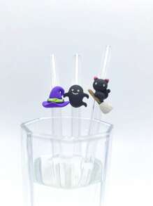 1-10 buc/set paie reutilizabile din sticlă cu elemente de Halloween: dovleci, pisici și pălării de vrăjitoare, ideale pentru băuturi înfricoșătoare și petreceri de Halloween, cum ar fi băuturi cu gheață, ceai de după-amiază, milkshake-uri, smoothie-uri, apă minerală carbogazoasă, ceai cu lapte, sucuri și alte băuturi reci. Petreceri pe plajă, picnicuri în aer liber, magazine de deserturi, snack baruri, articole pentru petreceri, reuniuni de familie, petreceri pentru copii, Crăciun, Halloween, Ziua Îndrăgostiților, fără plumb și festive, cadou perfect de sărbători.