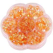 5000pcs/Box, 2mm 3mm 4mm 5mm 6mm, 5 Sizes, Silver Base Crystal Beads Stones,Flower Shape Box Packed, Round Flatback Rhinestones Multi Colors Crystal Gems Non HotFix DMC Jewelry Beads Glass Stones Diamond 3D Pattern Design Accessories Glitter Manicure Decal Decorations For Clothes,Bag,Shoes,Cups,Phone Covers,Handicrafts,Diy Trim.