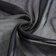 2 Cortinas de Gasa semitransparentes con Ojales para recámara y Sala de Estar (54 Pulgadas de Ancho x 84 Pulgadas de Largo, Gris Plateado) - Negro - Ver 10