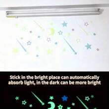 Pegatinas luminosas de estrellas, mariposas, copos de nieve, meteoros, decoración romántica para dormitorio, decoración de habitación, regalo de fiesta, pegatinas de pared, decoración del hogar, decoración de sala de estar