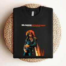 180g Pure Cotton Hot August By Night Neil Diamond T Shirt Crunchy Granola Suite Cracklin' Rosie Top For Everyday Wear Print Round Neck Short Sleeve Streetwear Graphic Versatile Soft Fashion Unisex Summer Casual Stylish For Men Breathable For Women Comfortable Slightly Stretched Designer Clothes