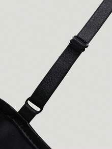 Black Strapless Women's Fashion Outerwear Top, Waist Cincher, Versatile Shaping Top - Black - View 5