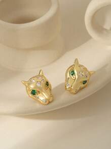 Juego de 3 piezas de collar colgante de acero inoxidable con baño de oro de 18 quilates, piedra de ojo de gato verde y forma geométrica de rombo, joyería de estilo europeo y americano de moda adecuada para regalo de mujer para fiesta y cumpleaños