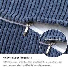 Soft Wedge Reading Pillow Triangle Corduroy Back Cushion Backrest Positioning Sofa Bed Office Chair Rest Pillow Back Support Pillow (Coffee)