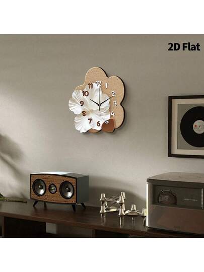 1pc Verlichting Luxe High End Feel, Bloemen Wand Clock, Super Silent Quartz Movement, No Ticking, ating Clocks In Living Rooms,Bedroom Room, Offices, Restaurant, Cafes, Perfect ative Friends Family Home Room view 9