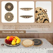 7 Pack Boho Wall Basket Decor Set Hanging Woven Wall Basket Decor Seagrass Rattan Wicker Boho Wall Decor Round Farmhouse Wall Hanging Baskets Rustic Flat Wall Art For Living Room Bedroom KitchenB0DSFT8PQG[Am]14W208
