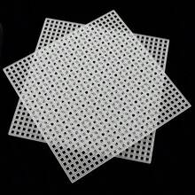 7 件塑料帆布、塑料网、刺绣网、针织钩针物品、DIY 手工艺品、杯垫钩针、创意设计裁剪网布 - 白色 - 查看 2