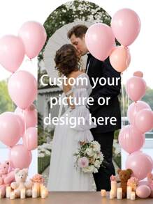 Funda personalizada para arco de espandex - Funda personalizada para marco de fondo de arco ajustable para marco de soporte de fondo con parte superior redonda, funda de fondo de arco para cumpleaños, fiesta temática, boda, múltiples opciones de tamaño, duradera, transpirable, ligera, lavable, divertida, linda, amorosa, elegante, sencilla, personalizada, única, regalos ideales para él, para el Día de la Madre, para cumpleaños, para el Día de San Valentín, para graduación, para el Día del Padre, para el hogar, sofá, cama, coche, sala de té, dormitorio, baño, sala de estar, comedor