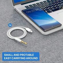 FCV Aux Cord For IPhone, IPhone 3.5mm Headphone Jack Aux Cord Lightning/UBS-C To Aux Audio Cable For Car Home Stereo Speaker Headphone Compatible With IPhone