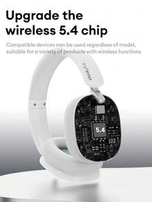 Lenovo 联想 TH60 蓝牙耳机，配备 ANC 智能降噪、5.4 环绕声、高品质音频、低延迟、长电池寿命、清晰通话，适用于音乐、游戏、智能手机和电脑，有线/无线连接 - 灰色 - 查看 5