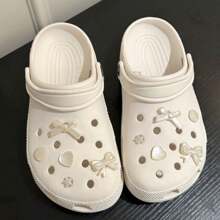 10 szt. słodkich, dziewczęcych zawieszek, designerskich, eleganckich, zabytkowych, perłowych kokardek do butów, DIY kwiatowe zawieszki do butów, garnitur dla kobiet, prezent na Nowy Rok