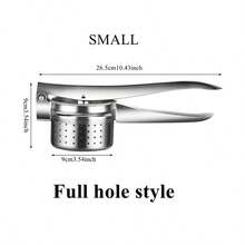 1入不銹鋼手動馬鈴薯泥捣搗器-人體工學設計，多功能，易於清洗，用於製作香滑的薯泥 - 彩色 - 查看 11