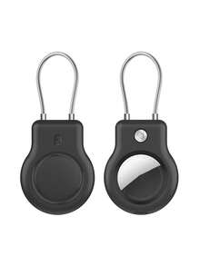 1pc Tracker Computer Security Lock Anti-Lost Carabiner, Suitable For AirTag Protective Case, Silicone Keychain/Chain, For AirTag GPS Item Finder Accessories, Also Suitable For Outdoor Hiking, Backpacking, Daily Travel Essential Safety Camping Gear Hook, Keychain - Multicolor - View 6