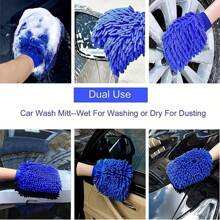 Multifunctional Car Detailing Tool Kit, Car Cleaning Brush Set, Including Wheel Brush, Air Conditioning Vent Brush, Polishing Sponge Pad, Car Wash Gloves And Cleaning Cloth(Random Accessory Color)