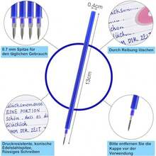 Hộp mực bút bi xóa được Legami [14/12/9 chiếc, nhiều màu] - Bút bi xóa được, ruột bút chì, đầu 0,7mm, dài 13cm, đồ dùng học tập, trở lại trường - Nhiều màu - Xem 4